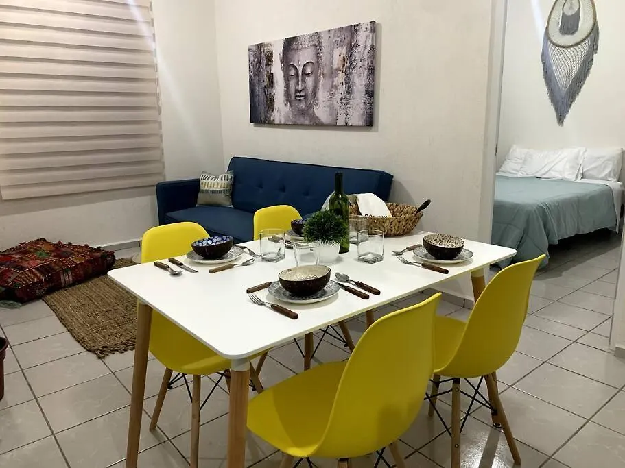 Increible Depa Tuluminati Con Alberca 10Min Centro Lägenhet Tulum